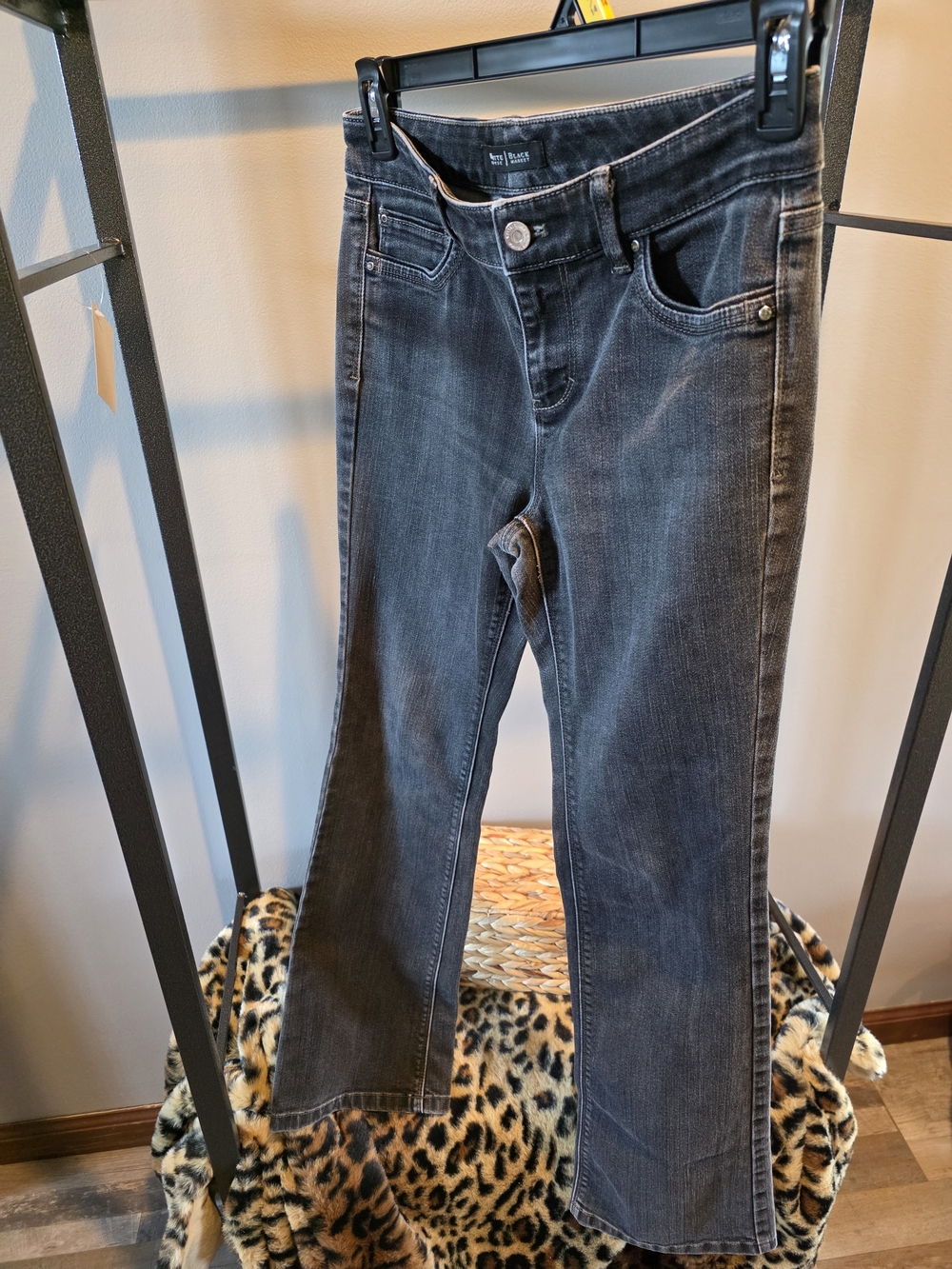 White House Black Market Washed Charcoal Boot Leg Women's 4S